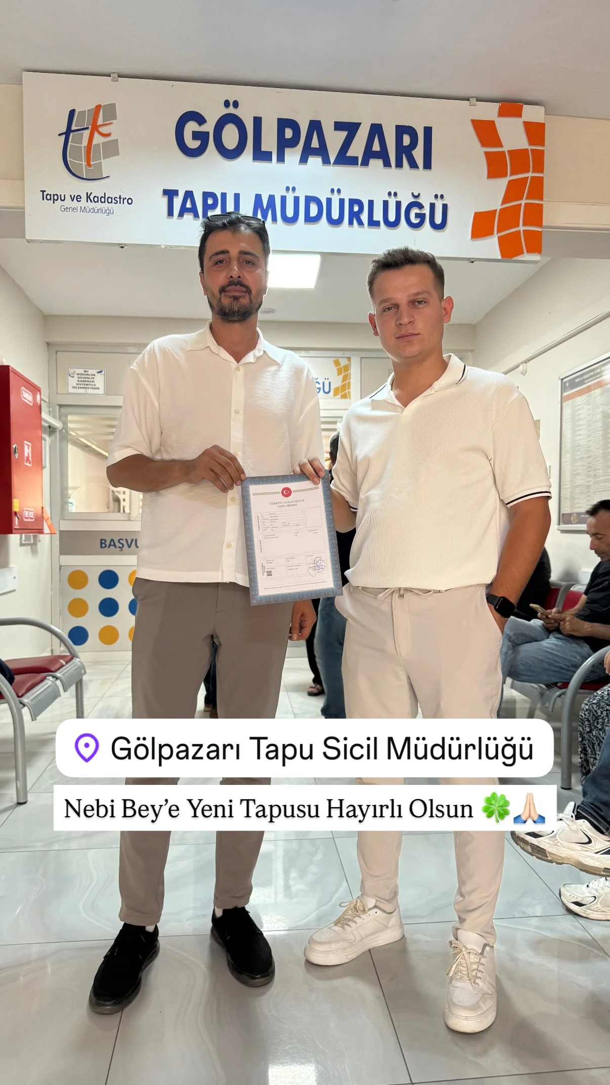 Tapu teslim anı