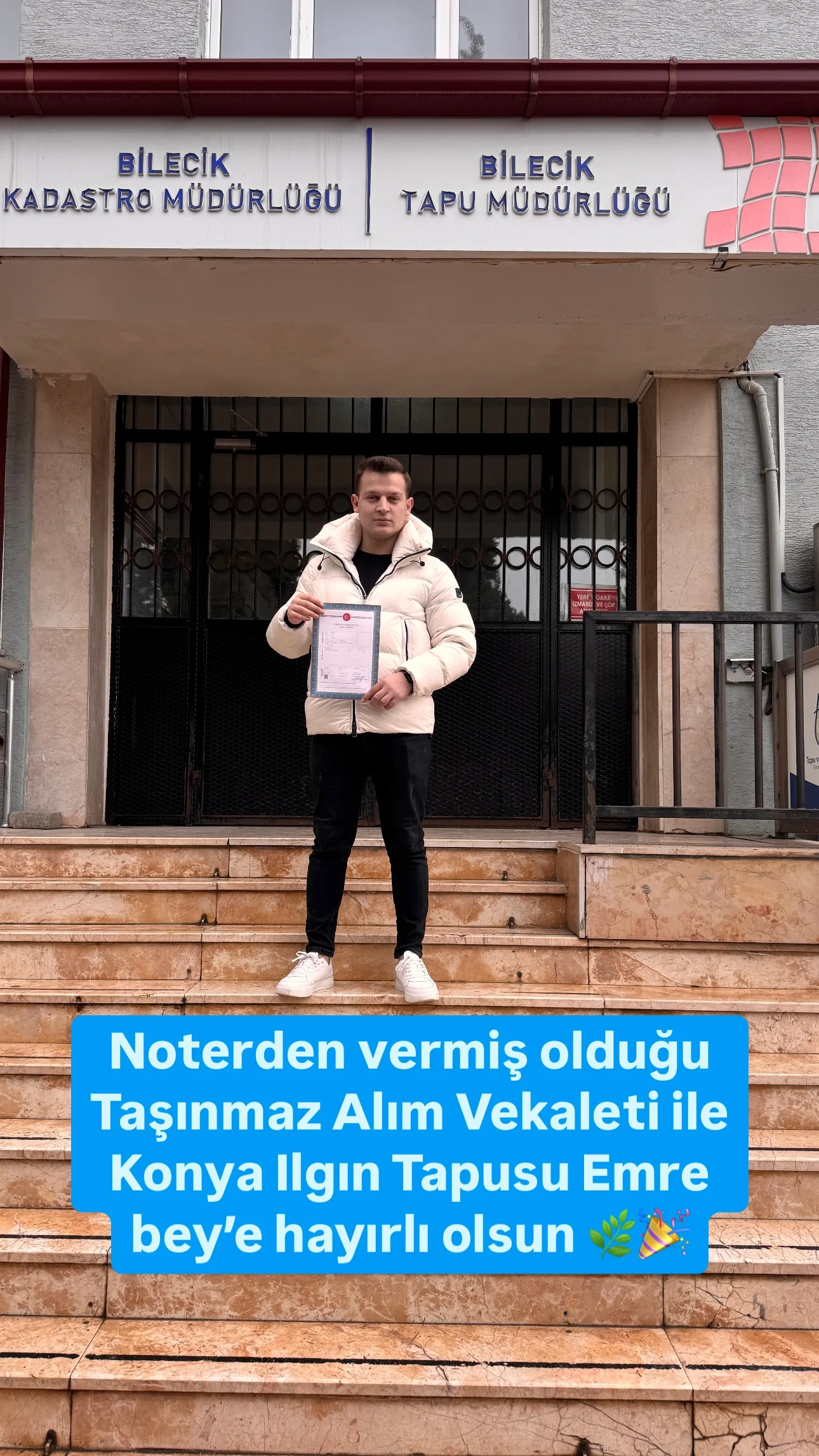 Tapu teslim anı