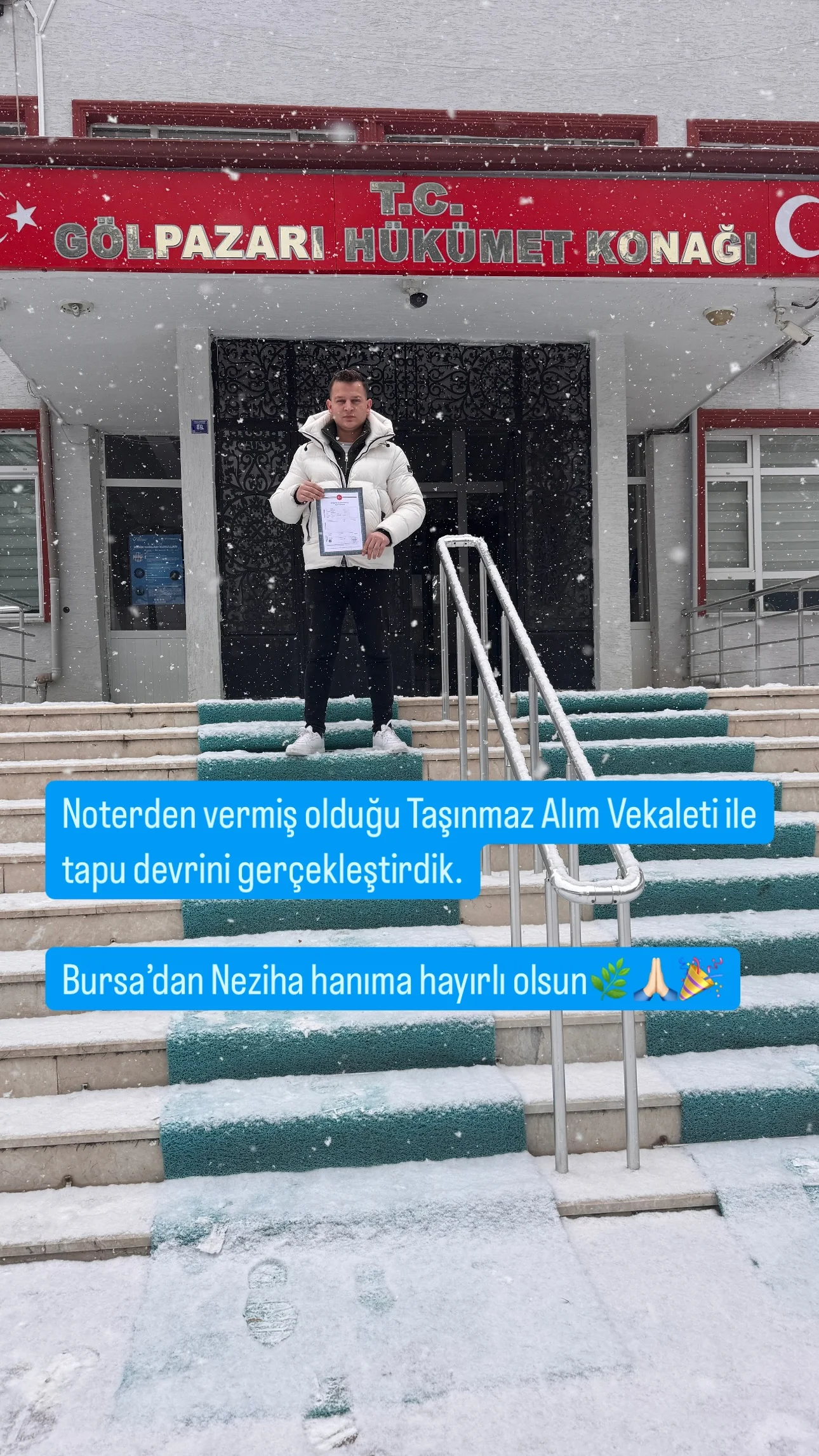 Tapu teslim anı
