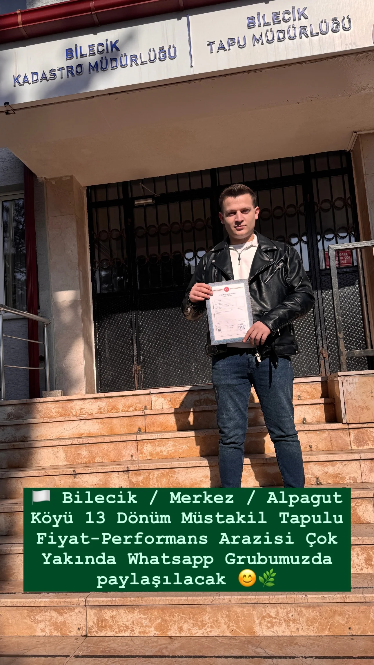 Tapu teslim anı