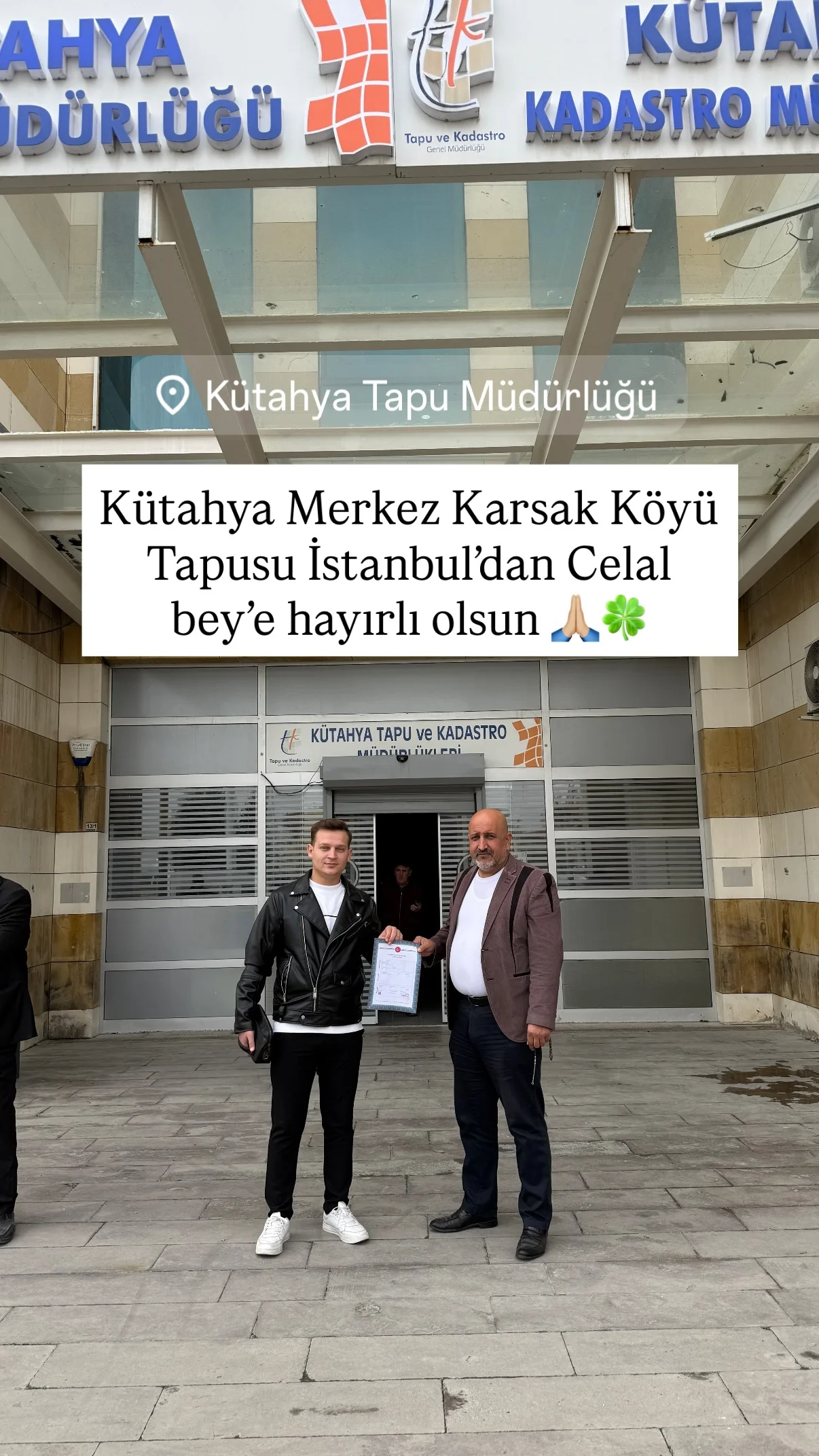 Tapu teslim anı