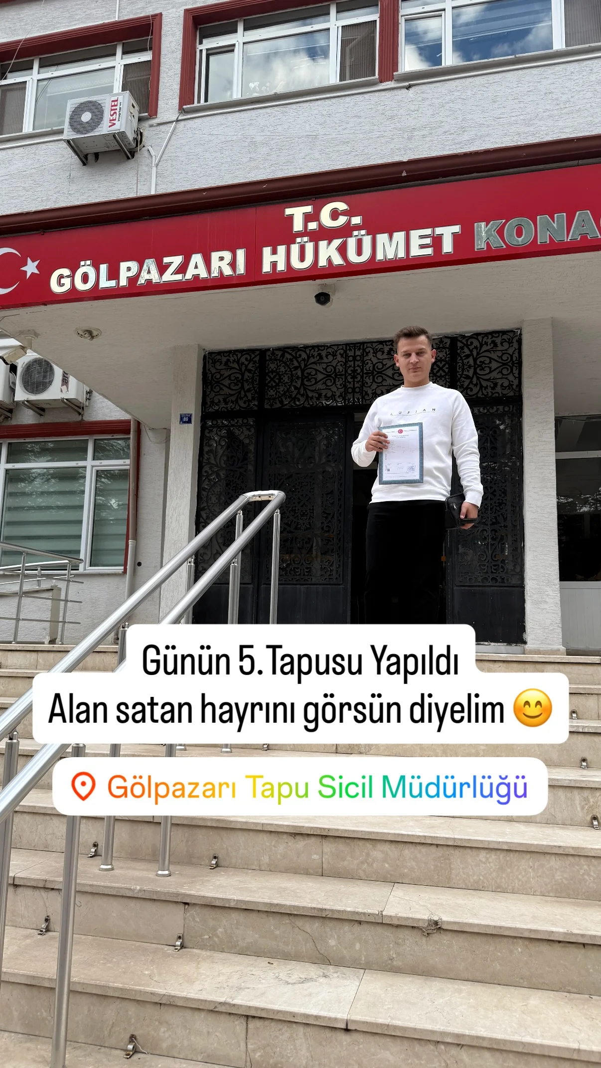 Tapu teslim anı