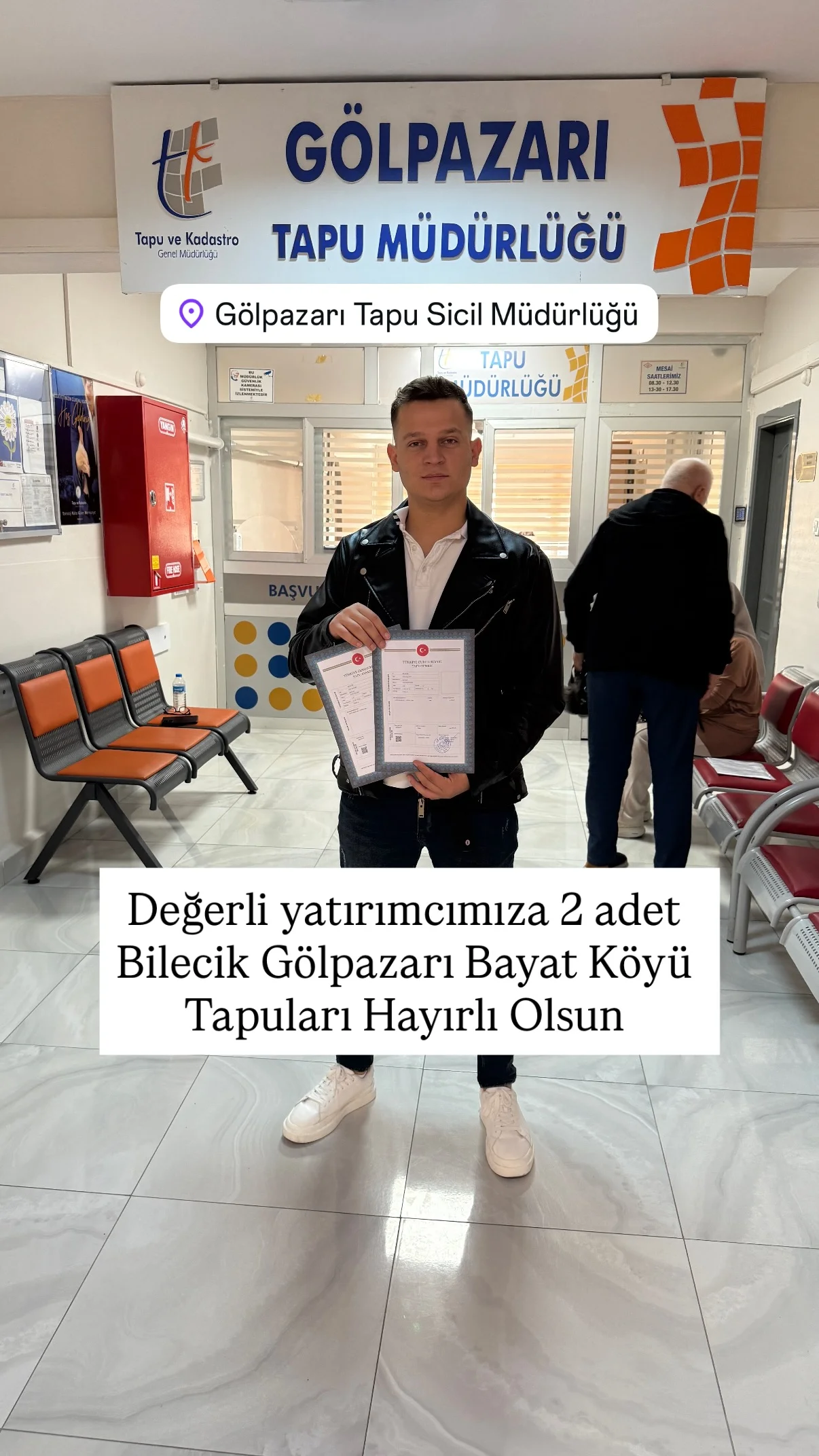 Tapu teslim anı