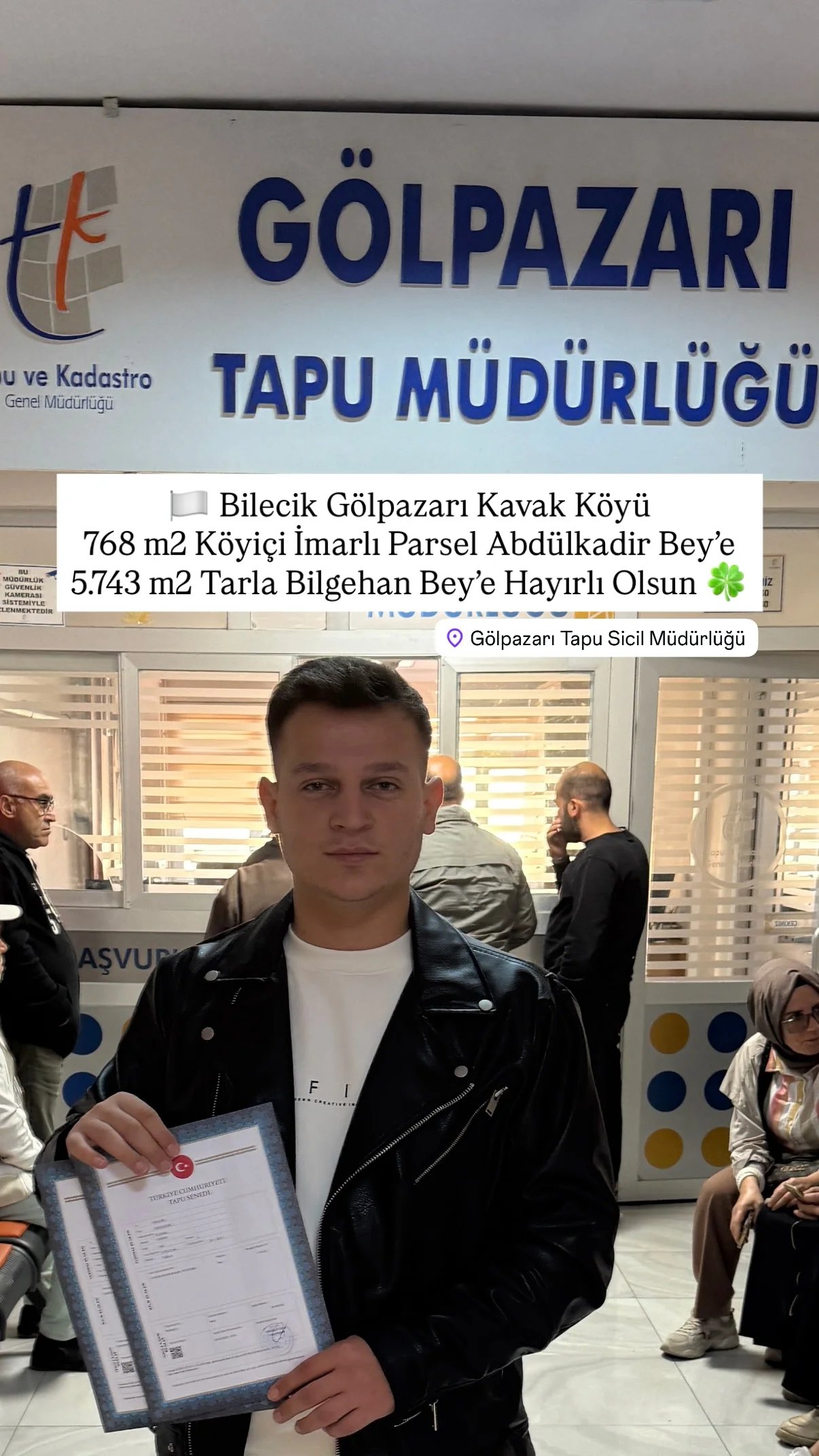 Tapu teslim anı
