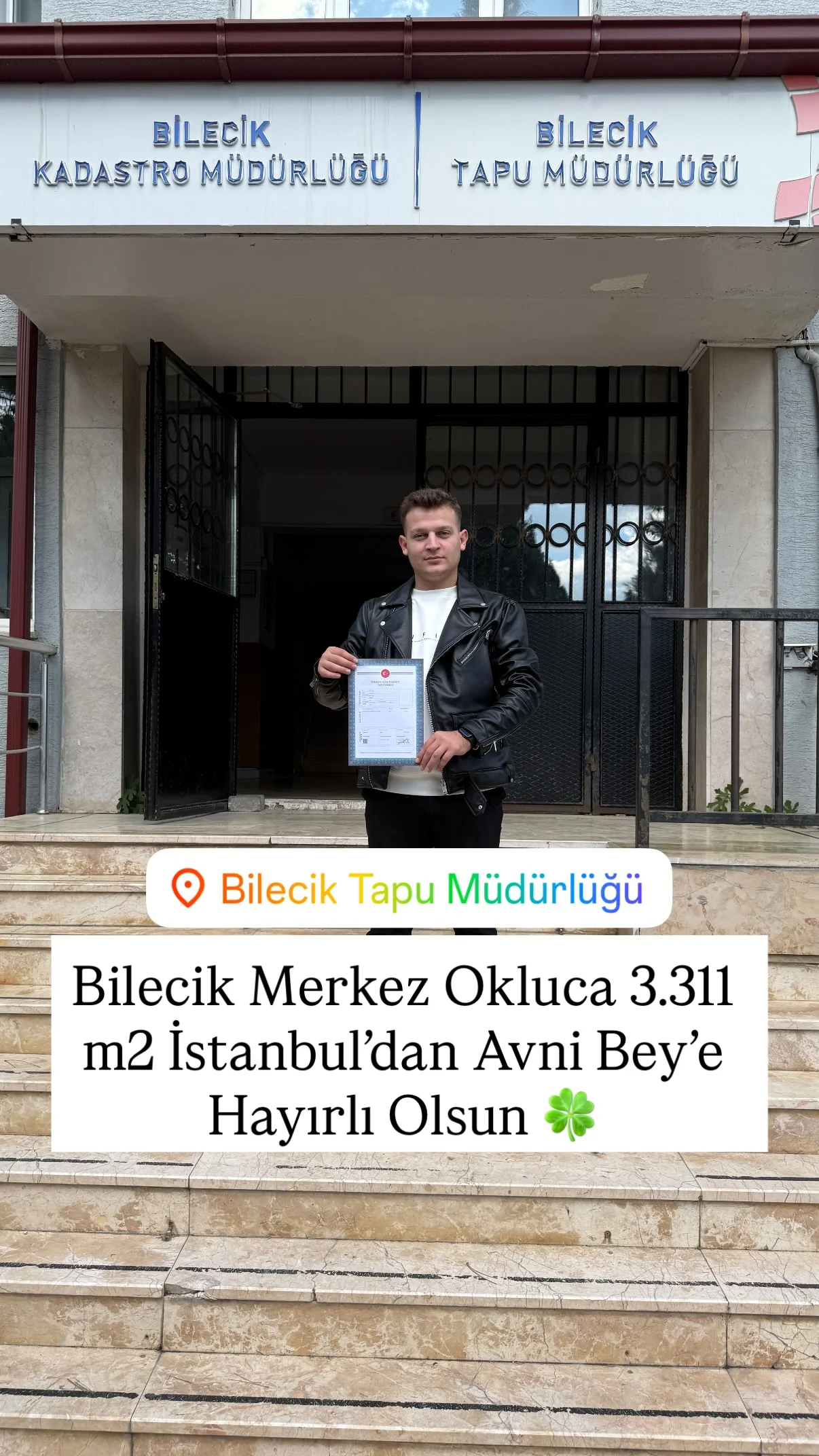 Tapu teslim anı