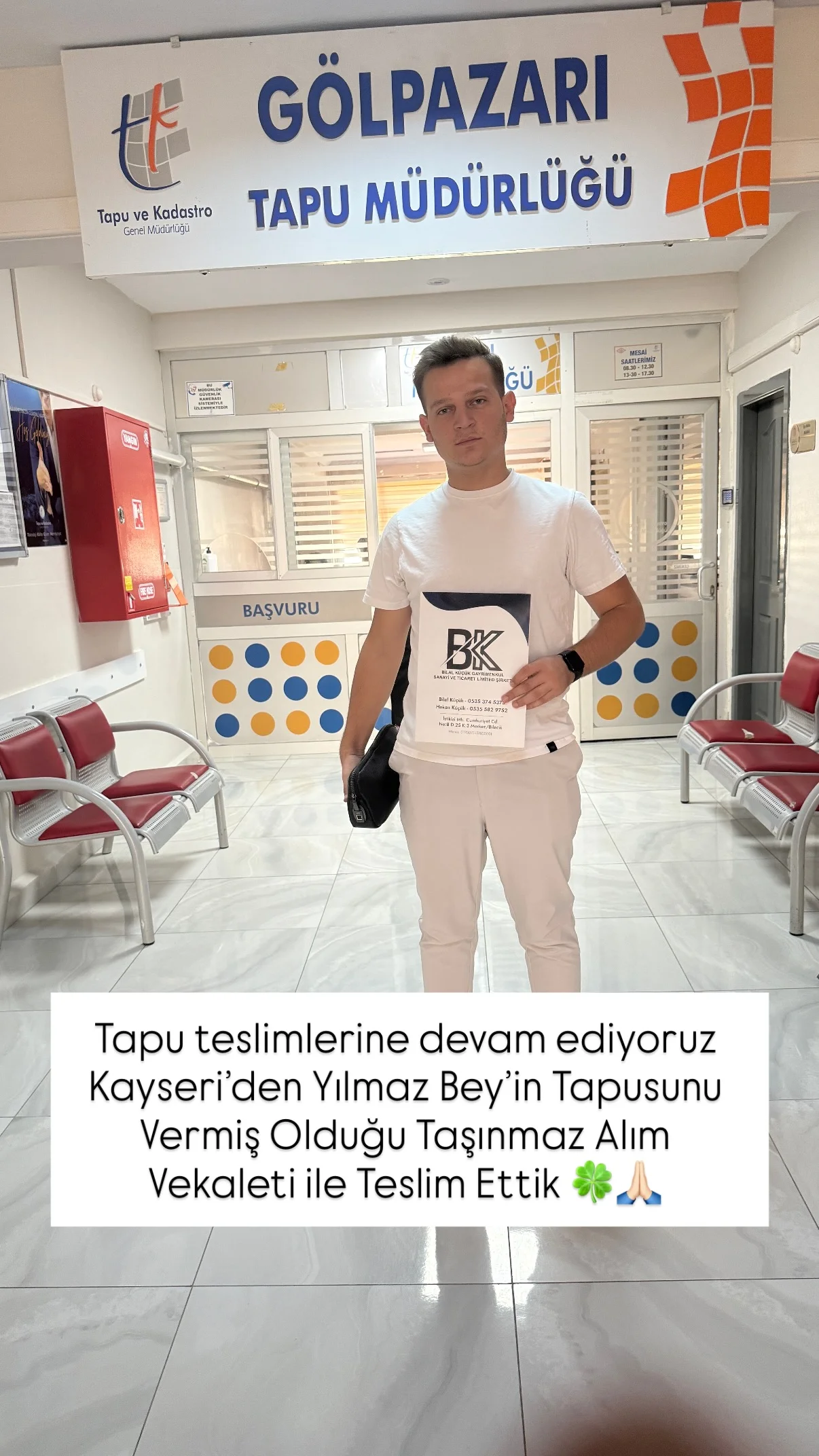 Tapu teslim anı