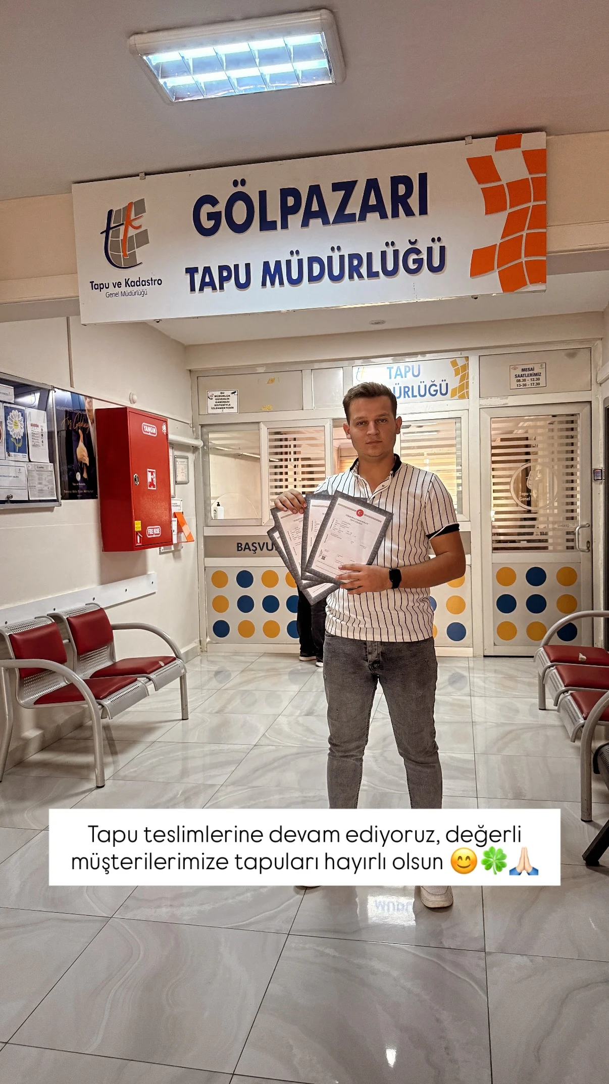 Tapu teslim anı