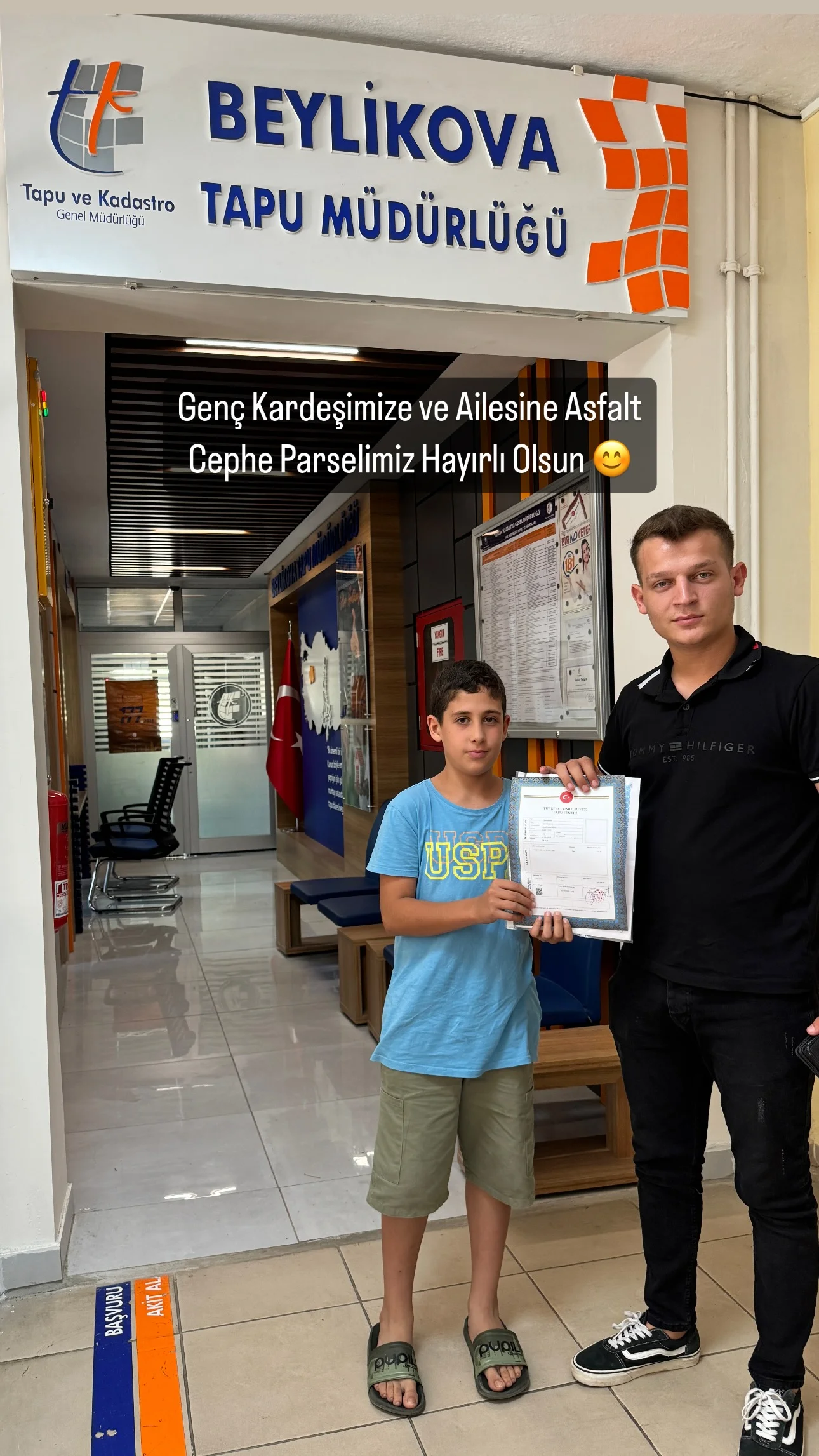 Tapu teslim anı