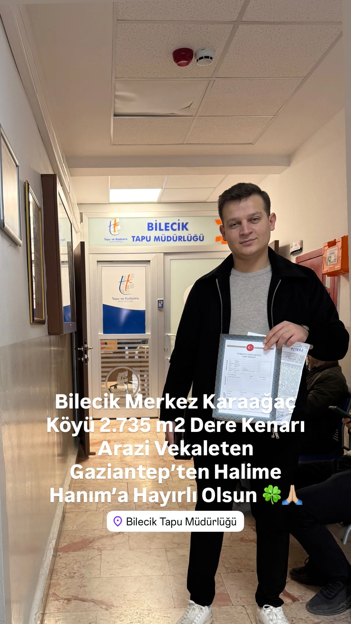 Tapu teslim anı